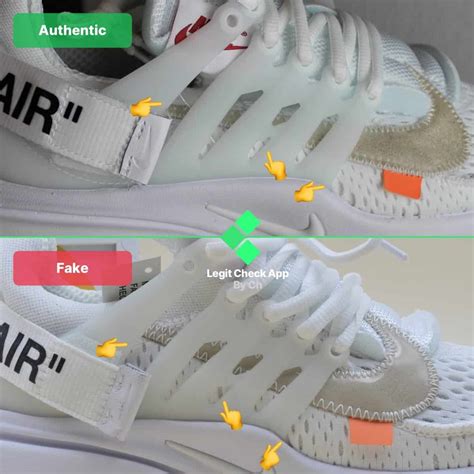 nike air presto off white fake vs real|nike presto off white dhgate.